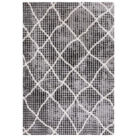 Safavieh 8 x 10 ft. Marrakesh Power Loomed Rectangle Area Rug Charcoal & Ivory MRK204H-8
